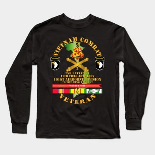 Vietnam Combat Veteran w 2nd Bn 11th FA w 101st  ABN Div Long Sleeve T-Shirt